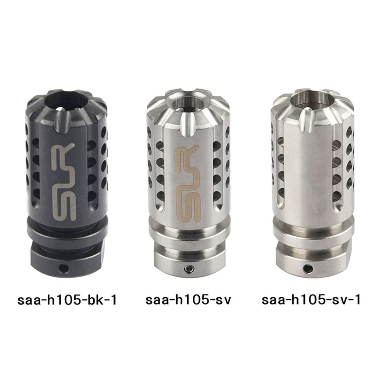 アクセサリー AK SAA SLRタイプ AKフラッシュハイダー 刻印入り (14mm逆ネジ) SV