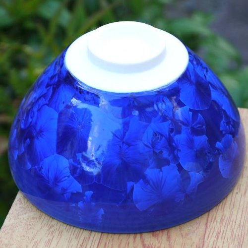 【未使用】京焼 清水焼 陶あん窯 抹茶碗 花結晶(瑠璃) 京焼 清水焼 花結晶抹茶茶碗 陶あん 瑠璃 : 松韻堂 Yahoo!店