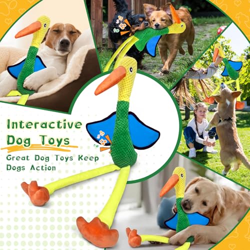 Image of Fuufome Large Squeaky Dog Toys - Plush Crinkle Dog Toy for Small, Medium, and Large Breeds - Fun for Indoor Puppies and Senior Pups Playing