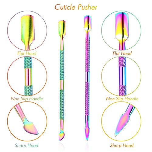 image for Cuticle Nippers Pusher Manicure Tools Set Jugaad Life 6Pcs Professiona