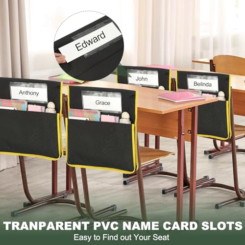 Chaises poches de siege PATIKIL avec emplacement de nom vide - 6
