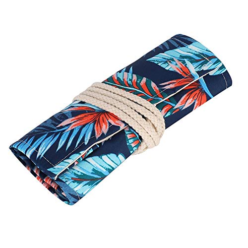 36 Slots Canvas Pencil Roll Case Großformatiger Stifthalter Buntstifte Wrap Brush Pouch Bag für Student Art Supplies(#3) Cover