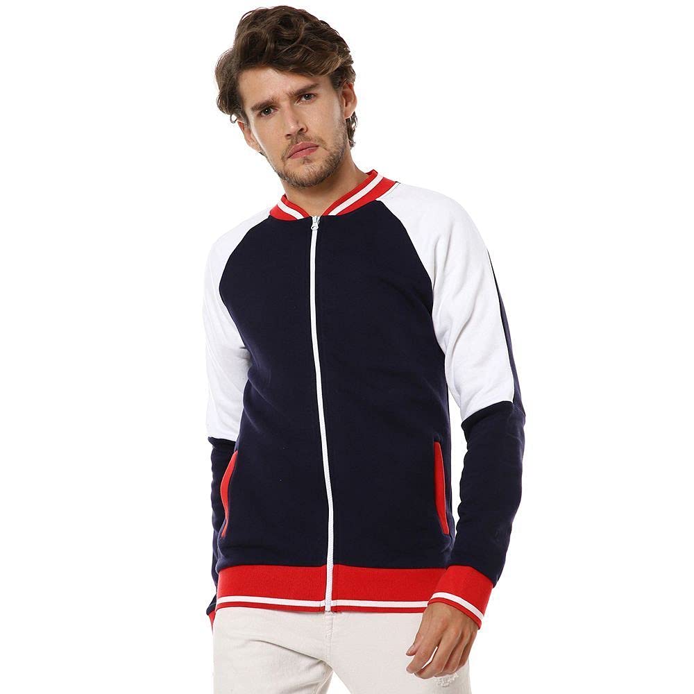 Campus Sutra Campus Sutra Men's Jacket (CT21_HVAR_M_PLN_BUWHRD_XL_Navy Blue in navy