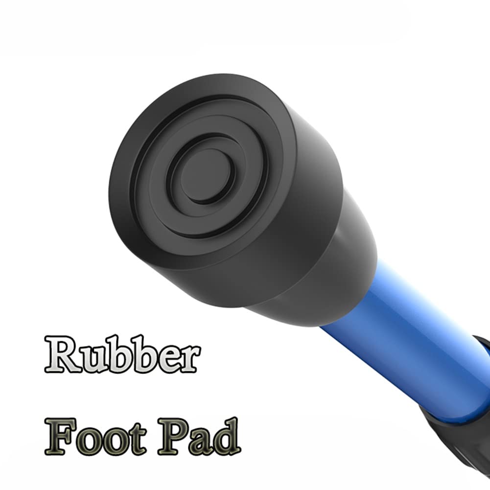 Muletas para Hombre Adulto (x2 Piezas, Puño Abierto), Muletas para Codo de Mujer, Regulables en Altura, Muletas Ortopedicas para Caminar (Color : Zwart, Size : 1 Pair)