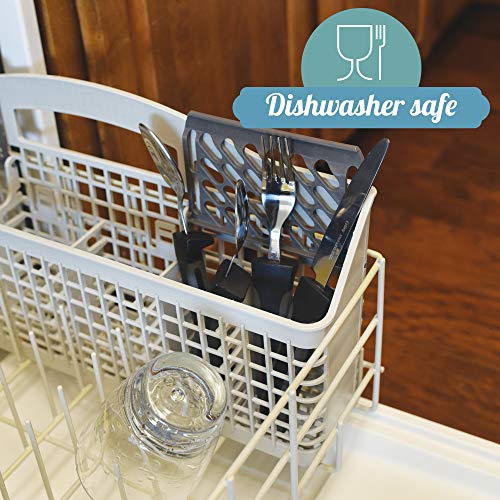 Adaptive Eating Utensils by Celley for Elderly, Handicapped | 4pc Easy Grip Silverware Stainless Steel Knife, Fork, 2 Spoons – (Black) - Image 5