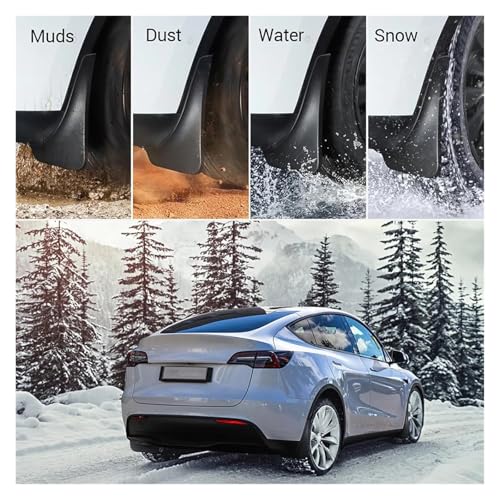 Guardabarros para Tesla Model Y Juniper 2025 anti-salpicaduras 6