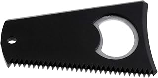 Surfing Black Surfboard Wax Comb Surf Board Longboard Wax Remover Surfing Accessories Wax Cleaning Tool with keychain Hole