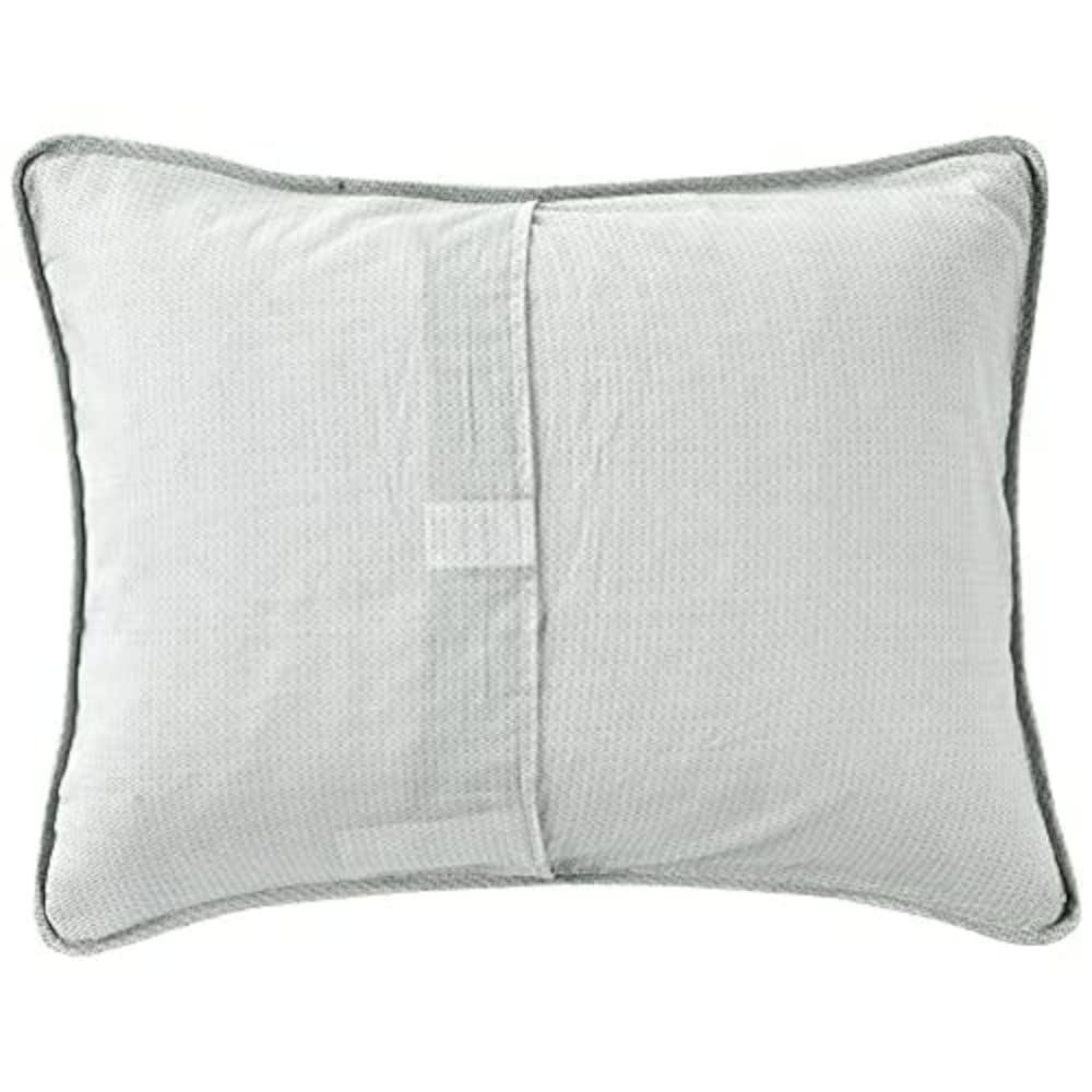 Tommy Bahama Sham Biancheria da Letto in Cotone con Chiusura a Busta, prelavata per Una Maggiore Morbidezza, 100%, Serenity Palm Blue/off White/Verde, 69 x 53 cm (Pack of 1)