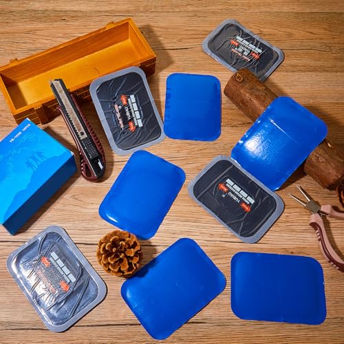 Image of Tallew 1 Pcs Tire Patch Heavy Duty Rubber Patches Radial Repair Patch Tube and Tire Plug Kit Emergency Repair Tool for Puncture Car Truck Bus Tractor Vehicle (3.15 x 4.7 Inch)
