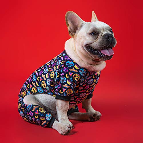 Image of CuteBone Small Dogs Outfit Soft Puppy Onesies Pjs Dog Pajamas Pet Coat Cat Apparel Comfy Doggie Jumpsuit Bodysuit for All Seasons