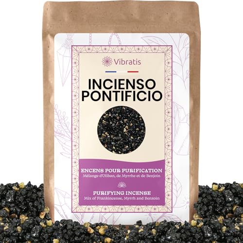 Incienso Pontificio de Grano 50 g Calidad A++ | Potente para Purificación y Protección, Eleva el Nivel Vibratorio, Ayuda a Conectarse a su Parte Divina | de Iglesia