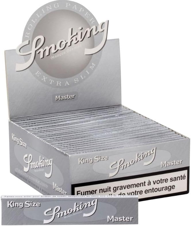 1 Box King Size Papers 50 x 33 Sheets Silver Long Papers Original®