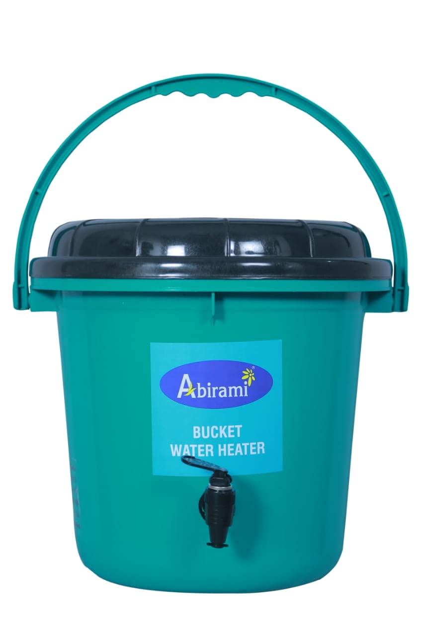 Abirami Instant Bucket Water Heater | Portable Water Heater | SHOCKPROOF Instant Heating power saving Low Electicity Bill | 20 Ltrs Capacity (Green Color)-image-24