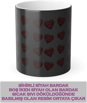 Sevgililer g n  kalpli bardak,Sevgiliye  zel Kalpli kelime temal  bardak, Sevgiliye hediye
