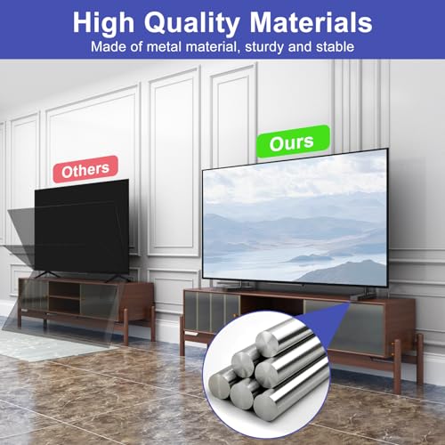 Metal TV Legs for Sony Bravia TV Legs Replacement Only Fit for Hole Distance of 40mm Center-to-Center Not Universal TV Stand Legs Replacement for Sony Please Check Hole Spacing and Model