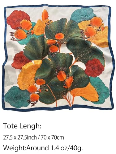 Silky Scarf for Women Lightweight Satin Bandanas Neck Hair Wrap For Sleeping Head Scarves 27.5"2