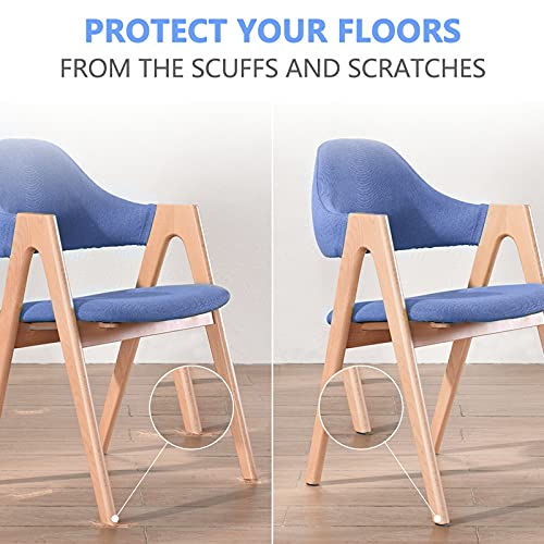 24 Pack Chair Glides, Nail On Chair Gliders (7/8 Inch Diameter), Teflon Chair Glides For Hardwood Floor, Carpet, Wooden Furniture, Ptfe (Teflon) Furniture Leg Moving Pads #TOP3