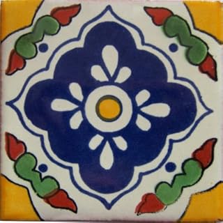 2x2 36 pcs Guadalajara Talavera Mexican Tile