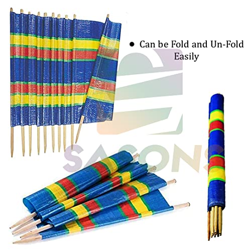 SASONS ® Quality 10 Poles Large Windbreak Privacy Sun Shade Screen Protection Panels Windbreakers, XL Tall Wooden Wind Break Shelter Best for Outdoor Garden, Beach, Camping, Caravan, Festival - Image 6