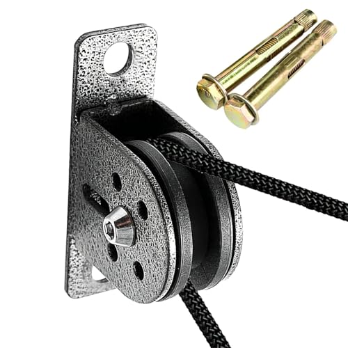 Gym Pulley System - Steel Nylon Cable Rope Bearing Wheel, DIY Fitness Equipment Accessory | 300kg Load Weightlifting Training Pu