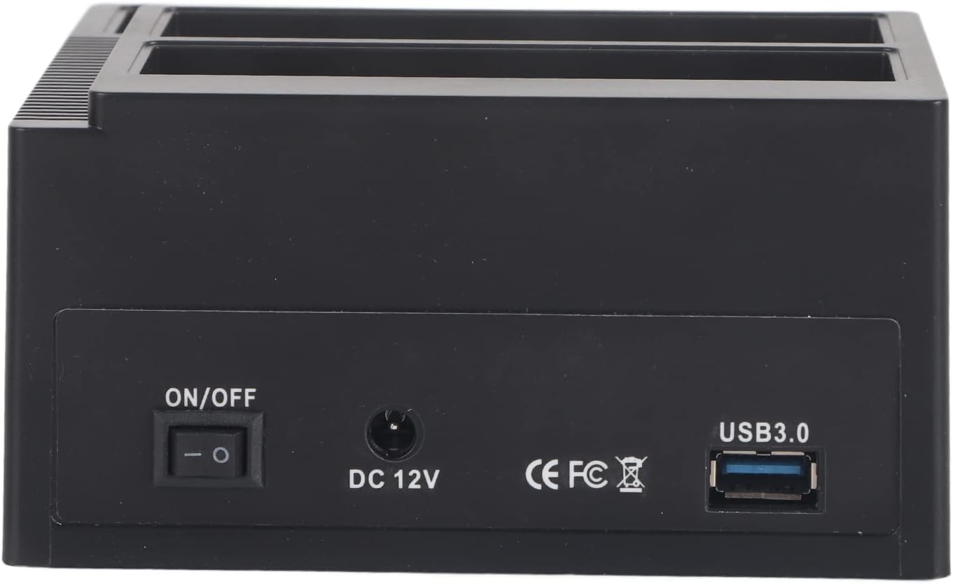 aqxreight 2.5inch 3.5inch DualBay USB3.0 IDE HDD Docking Station Offline Clone HUB Reader. Simultaneously. M2. Support. /. /. interfaces.. 8. up. 7. Two. 480Mbps.. Drives. Data. Rate. (US Plug)