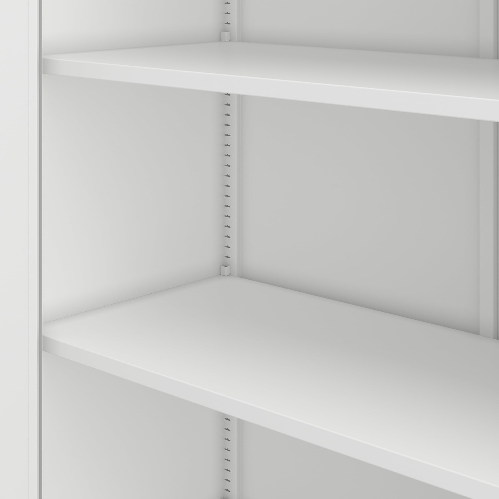 Jan Nowak Metallschrank Jan II 185 x 115 x 40 cm - Aktenschrank abschließbar mit 2 Türen, Mehrzweckschrank mit 5 Ebenen, Büroschrank aus Stahlschrank mit Pulverbeschichtung - Weiß