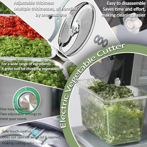 Cortadora eléctrica profesional de verduras para uso comercial miniatura 5