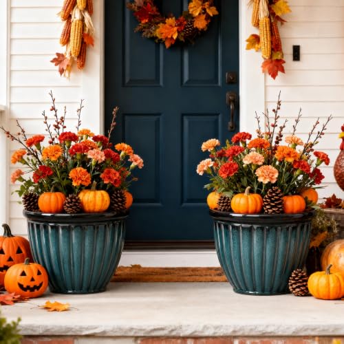Ultym 15' Large Flower Pots Set of 2 Plastic...