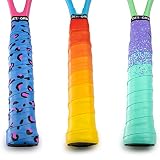 Get A Grip - Custom Tennis Racket Grip Tape - Anti-Slip/Quick-Drying Tennis Overgrips - Precut Badmi