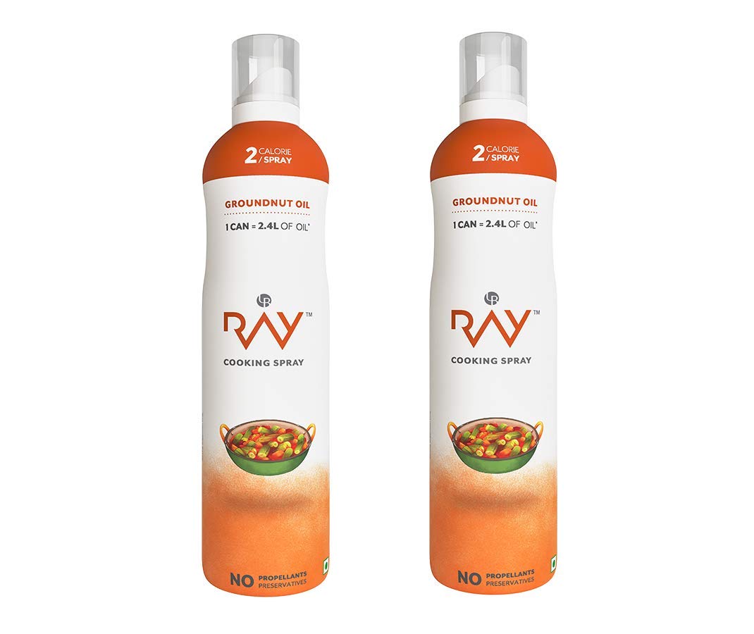 LB RAY Cooking Spray Groundnut Oil - Low-Calorie, 100% Oil Spray, No Gases, Emulsifiers, and Water (200 ml, Pack of 2) (B07BH261ZC) Amazon Price History, Amazon Price Tracker