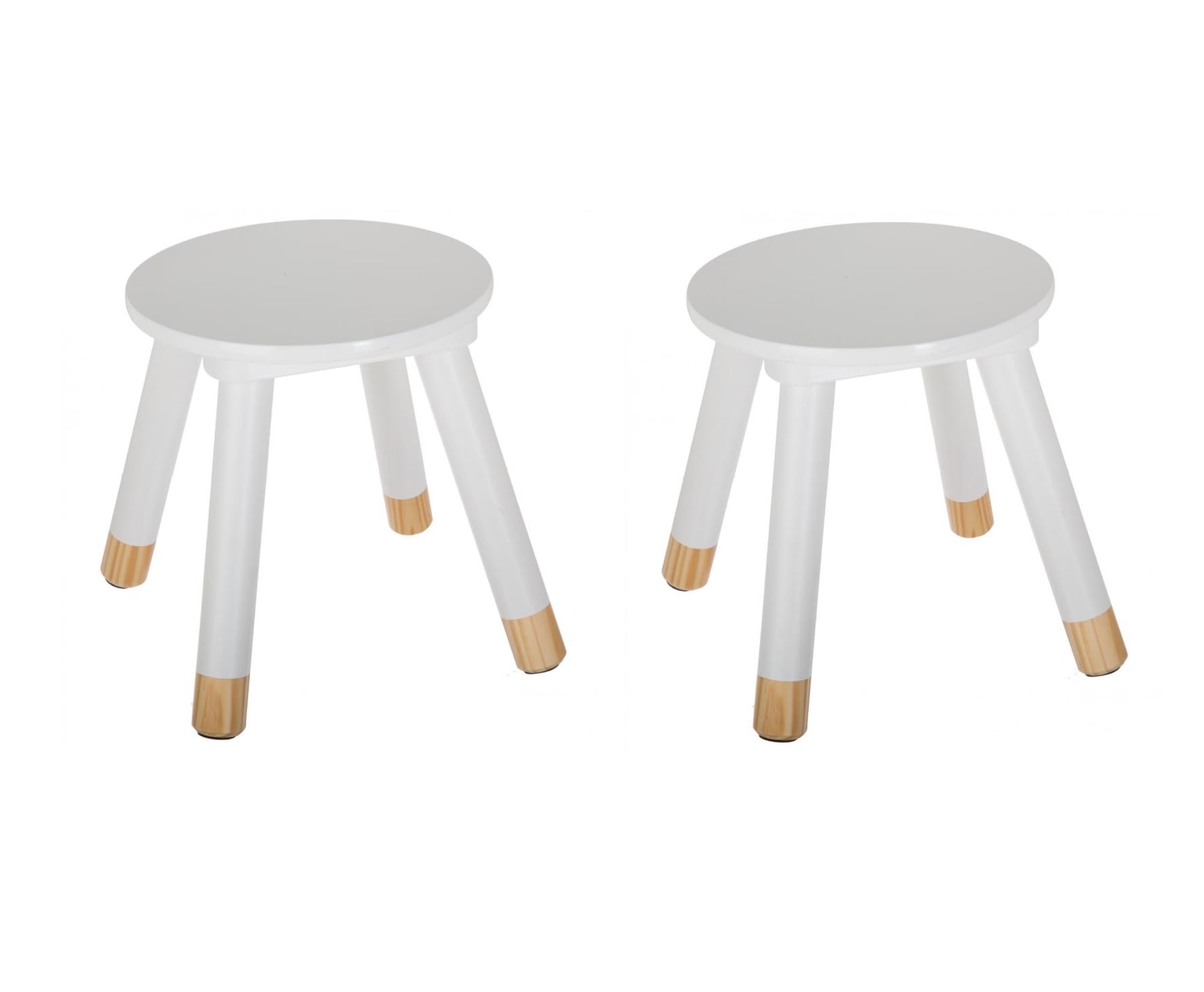 Lot de 2 tabourets enfant Blanc Atmosphera for kids