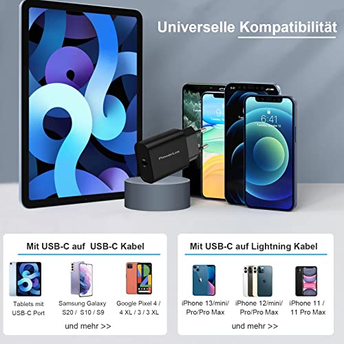 PowerLot 20W USB C Ladegerät PD 3.0 Netzteil USB C Power Adapter Kompatibel für iPhone 14/14 Plus/14 Pro/14 Pro Max/13… - Image 5
