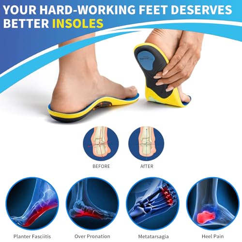 Plantillas para hombre para fascitis plantar, soporte de arco miniatura 2