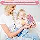 BOXOB Sensorik Activity Board mit 12 Streifen, Silikon Weich Sensorisches Zappelspielzeug in Süßer Eiscremeform Beruhigungsspielzeug zum Entspannen für Kinder und Erwachsene (Pink)