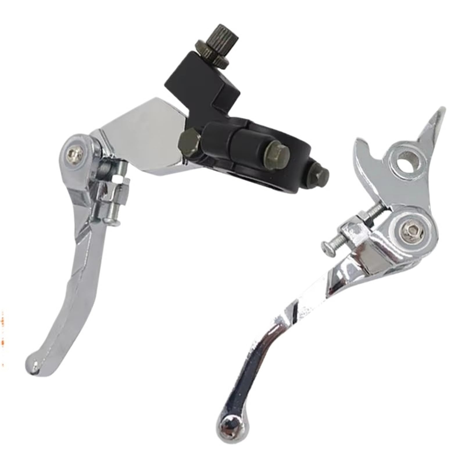 BeiZhengbhD Clutch Lever Handlebar Folding Alloy Clutch for 50cc for 70cc for 90cc for 110cc for 125cc for 140cc for 150cc for 160cc Pit Dirt Bike Atomik(Silver a Set)