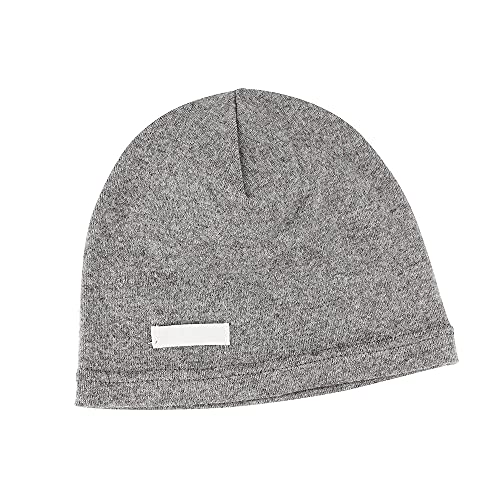 LACOFIA Czapka dziecięca dla chłopców Beanie czapka dziecięca miękka bawełna czapka dzianinowa małe dziecko w paski kapelusz 2 sztuki, A (pojedyncza warstwa), ciemnoszary, 6-24 miesi?cy