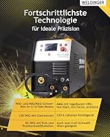 WELDINGER MEW 231SYN dig pro 230 A synergischer Multiprozess-Schweißinverter für Aluminium MIG/MAG WIG MMA 5 Jahre Garantie – Ansicht 4