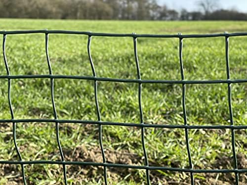 Suregreen Plastic Mesh Fencing | 0.5m x 5m | 50mm Holes | Green | Plastic Garden Fencing Mesh, Netting For Garden Fences, Plant Support, Tree Guards, Mesh For Climbing Plants, Vegetables, Pets