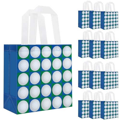 Hxezoc 12 Pieces Golf Gift Bags with Handle, Reusable Non Wo...