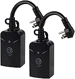 Outdoor Smart WiFi Plug, HBN Heavy Duty...