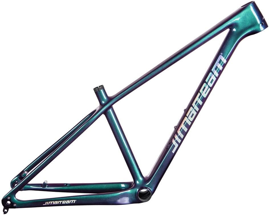 Carbon Bike Frame 27.5er 29er Hardtail Mountain Bike Frame 15'' 17'' 19'' Disc Brake Bicycle Frame Thru Axle 12x142mm Internal Routing(Discoloration B,29 * 15'')