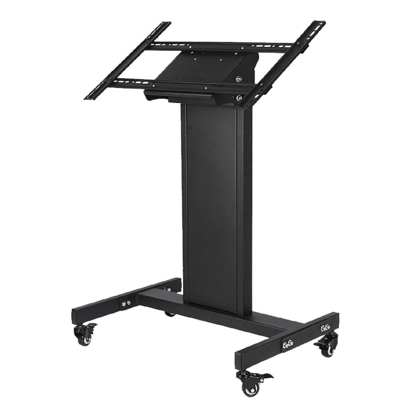 HPTHLY Mobile Stand - Universal Tv Floor Stand, Rolling Tv Stand Mobile Tv Cart For 32-65 Inch Tv, Height Adjustable Mobile Tv Stand, 0-90°Adjustable Viewing Angle Tv Mount