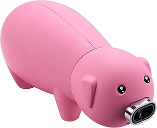 2023 New Upgraded Cool Windproof Butane Lighter Refillable Waterproof Butane Torch Lighter Lighter Camping BBQ, Cute Piggy Lighter, Pipe, Candle, Barbecue, Best Gift Lighter (Butane Not Included). (C