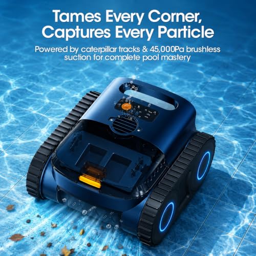 Image of Cordless Robotic Pool Vacuum for Inground Pools, Wall & Waterline Climbing