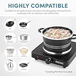 Aroma Housewares AHP-303 Single Burner Hot Plate, Metal, Black - Image 4