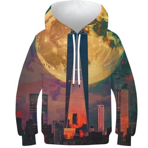Sweat à capuche enfant Urban Moonlit Majesty style décontracté