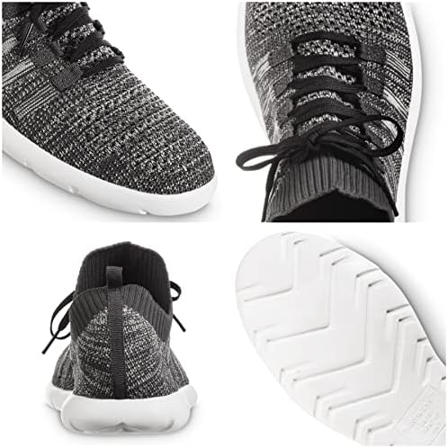 isotoner mens Lace Up Indoor/Outdoor Sneaker Slipper, Dark Charcoal, 9 US | Image 4