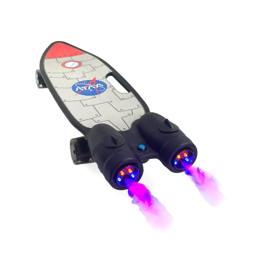 ATAA Misil Skateboard Enfant LED Roues Lumineuses Fumée Bluetooth Casque Set Protections