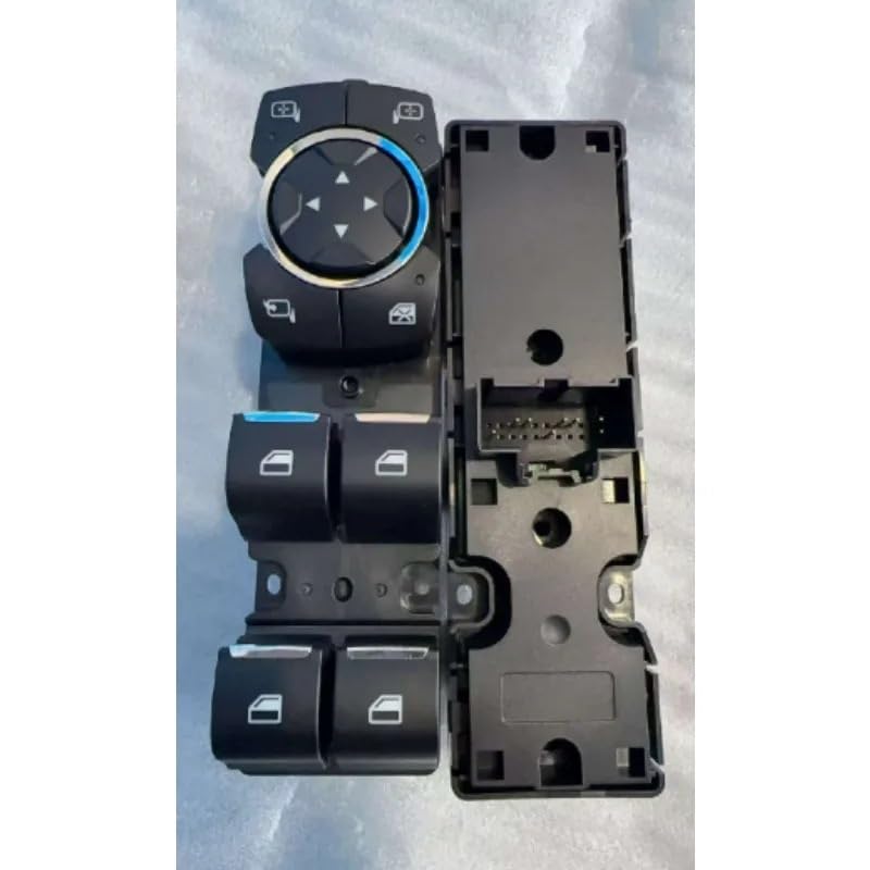 ML3Z14529BE Power Window Switch Assembly Manual Fold Mirror LH-Driver Compatible For 2021-2023 Ford F-150