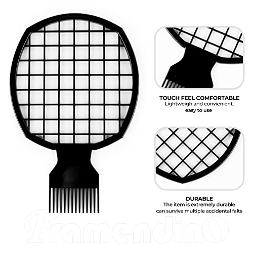 Framendino, Afro Twist Hair Comb 2 In 1 Weave Dreadlocks Hair Coil Pick Combs Hair Styling Comb For Men Women Natural Hair Dreads Curl Hair #TOP2